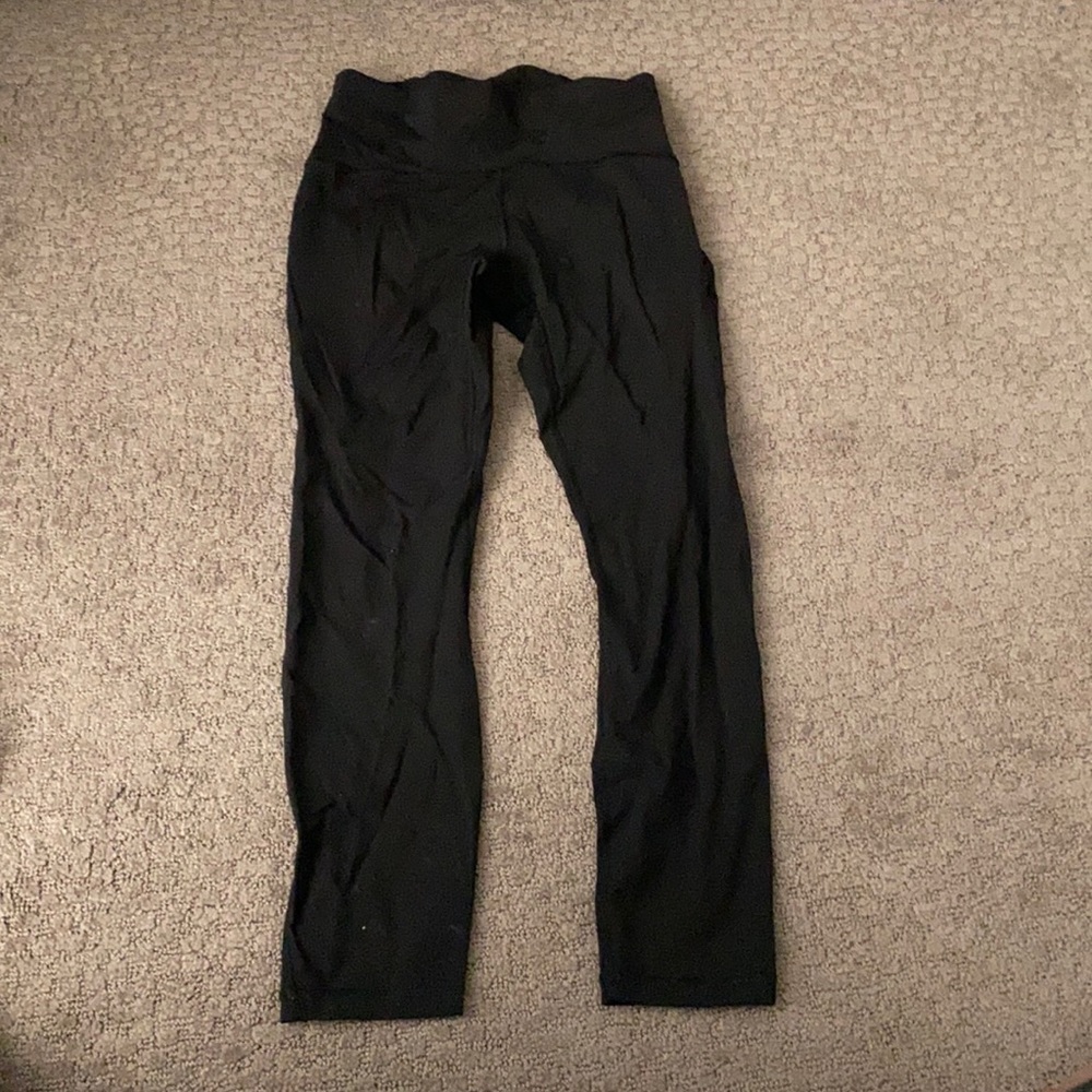 Black mess on the side lululemons